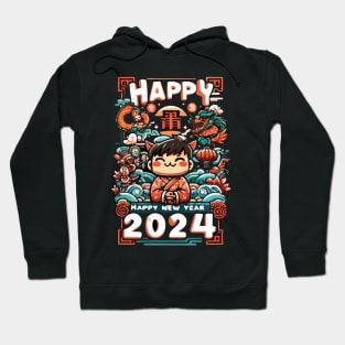 happy new year 2024 Hoodie